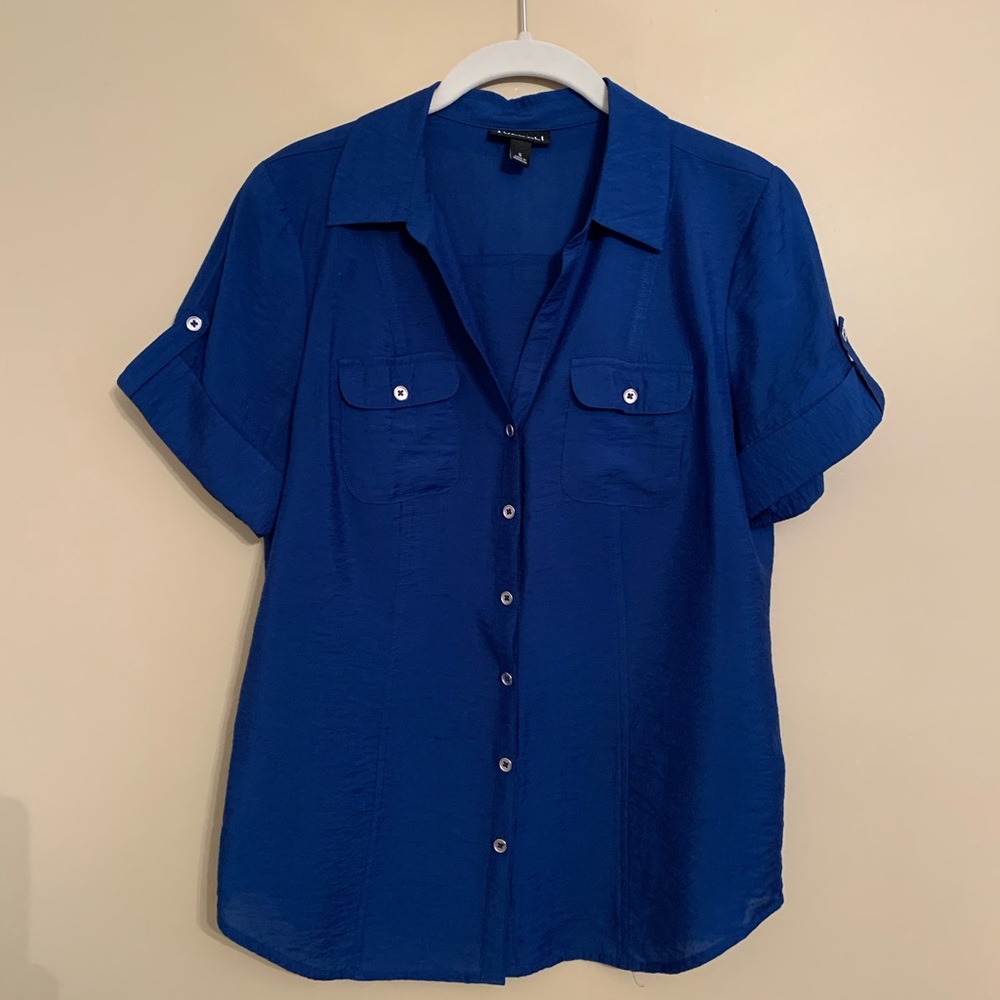Royal blue top